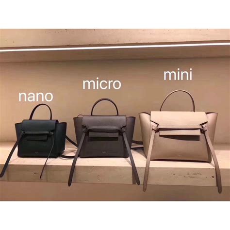 celine nano white|Celine nano vs micro.